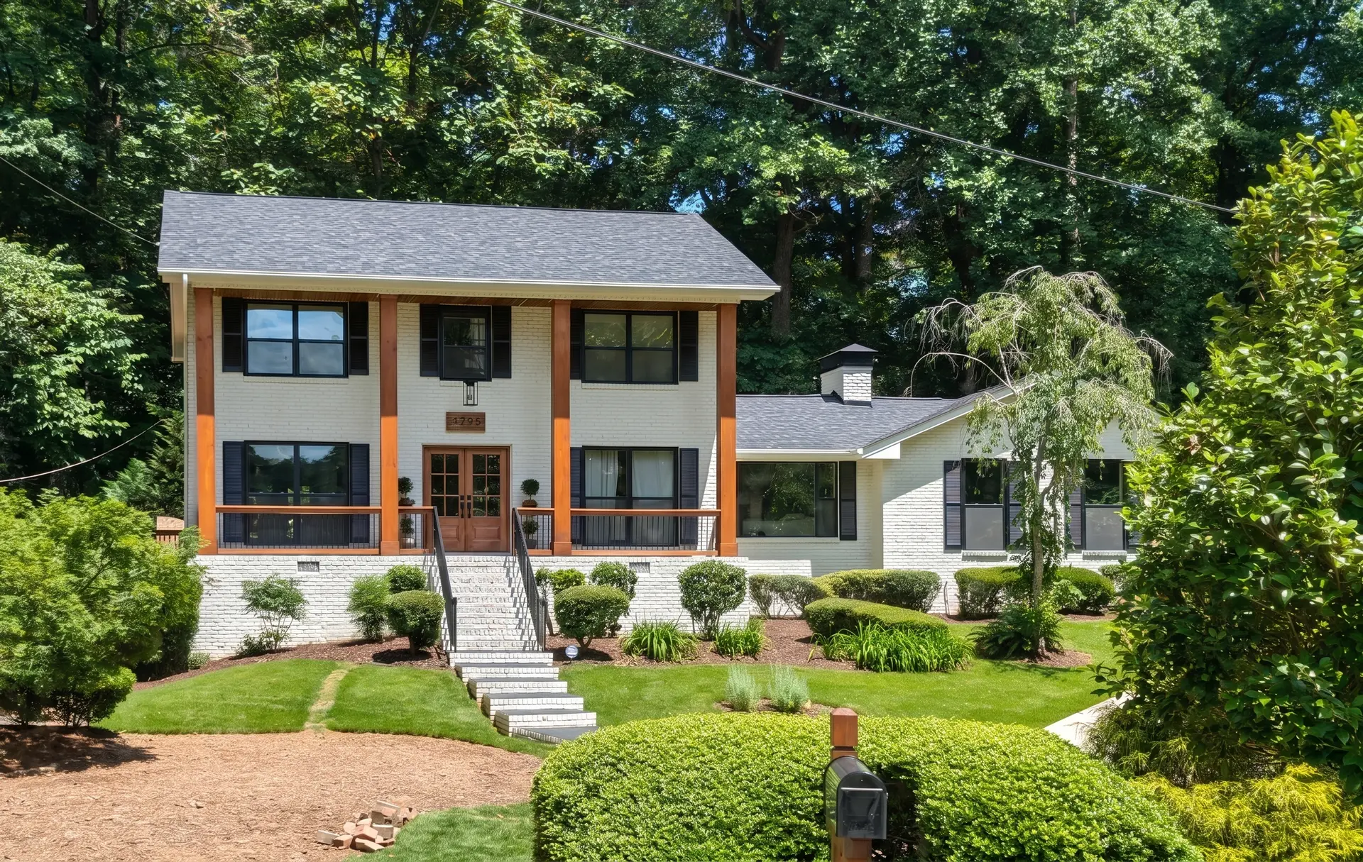 A completed Oak Grove Roofing exterior project