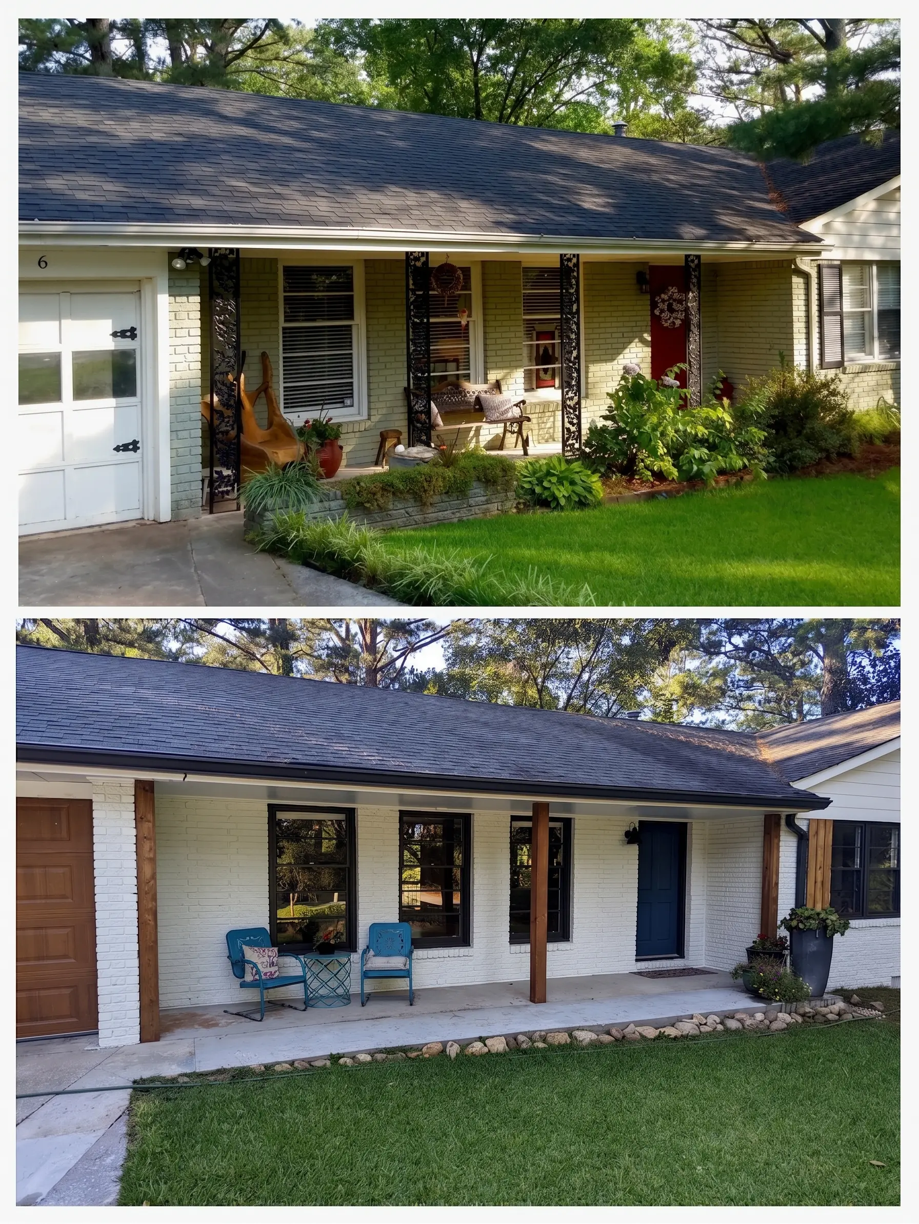 Full roofing and exterior transformation on a metro Atlanta home